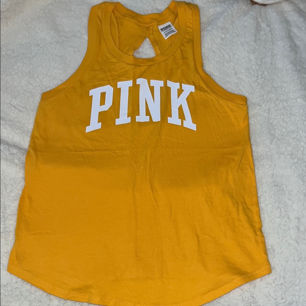 PINK Victoria's Secret Golden Tank Top